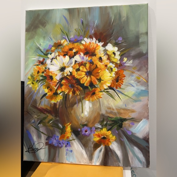 A lovely bouquet painted by myself. - Picture 2 of 3